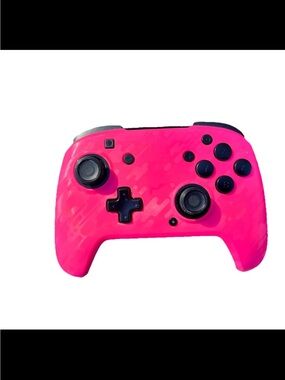 NINTENDO Switch Pro Wireless Controller PDP Gaming Faceoff Deluxe (hotPink Camo)